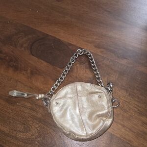 Gold Mini Bag with Chain Strap